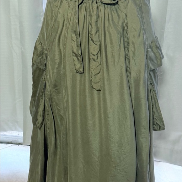 Dkny pure Asymmetrical Green Bubble Midi Skirt - Picture 4 of 16